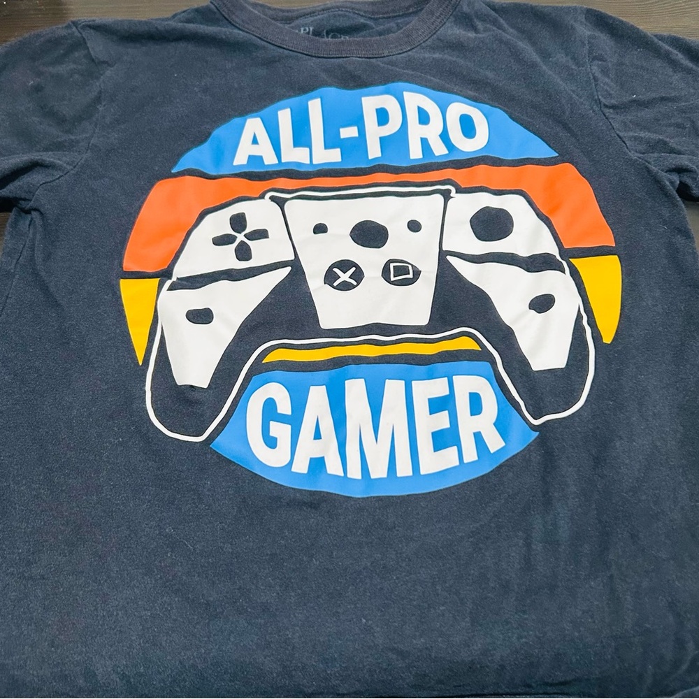 Place All-Pro Gamer T-Shirt - Black, Blue, Orange, Yellow